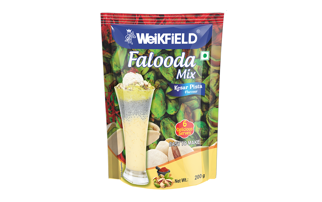 Weikfield Falooda Mix Kesar Pista Flavour   Pack  200 grams